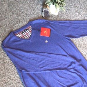 NWT Men’s L Southern Marsh 100% Cotton V-Neck Sweater